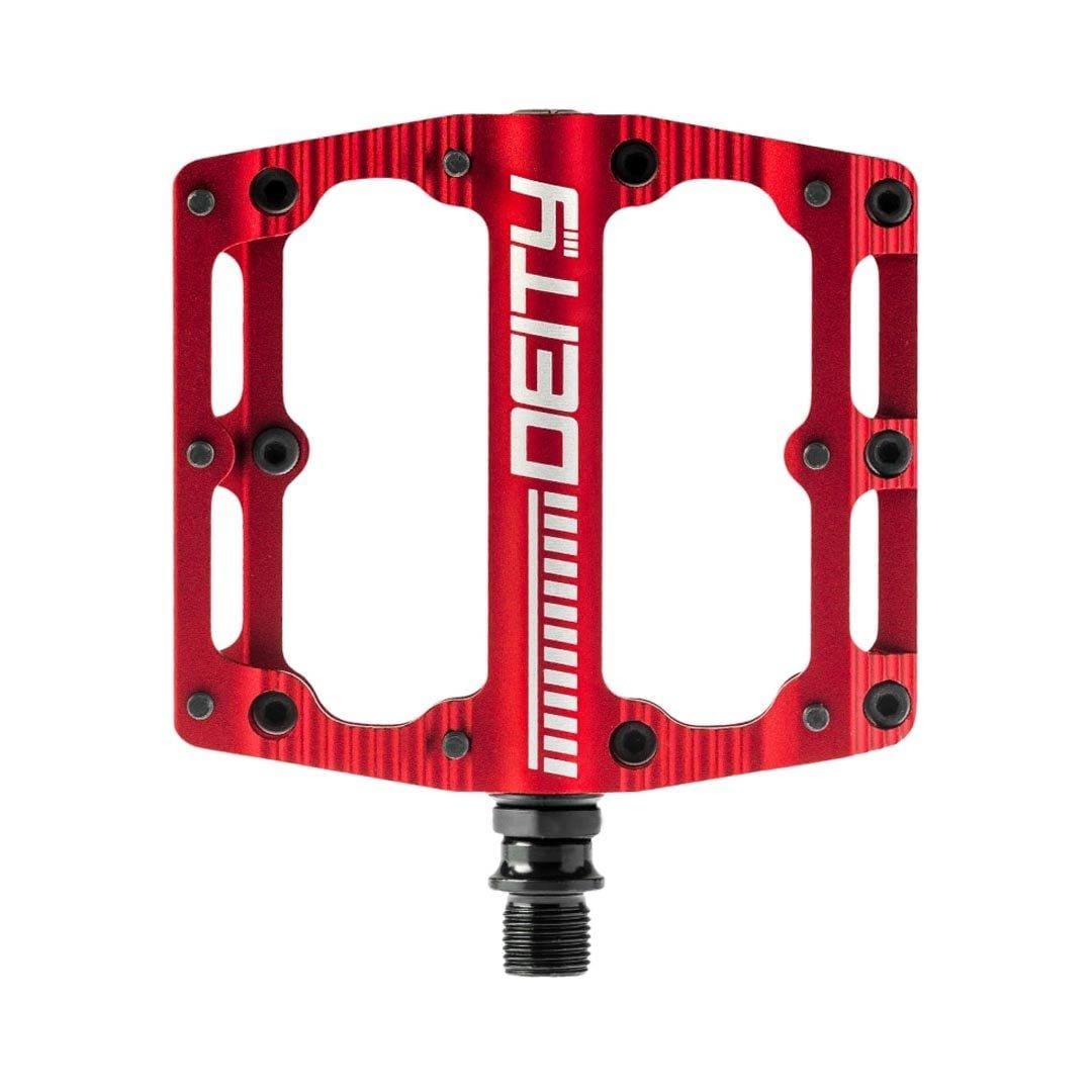 Deity Black Kat Pedals Red Platform Pedals