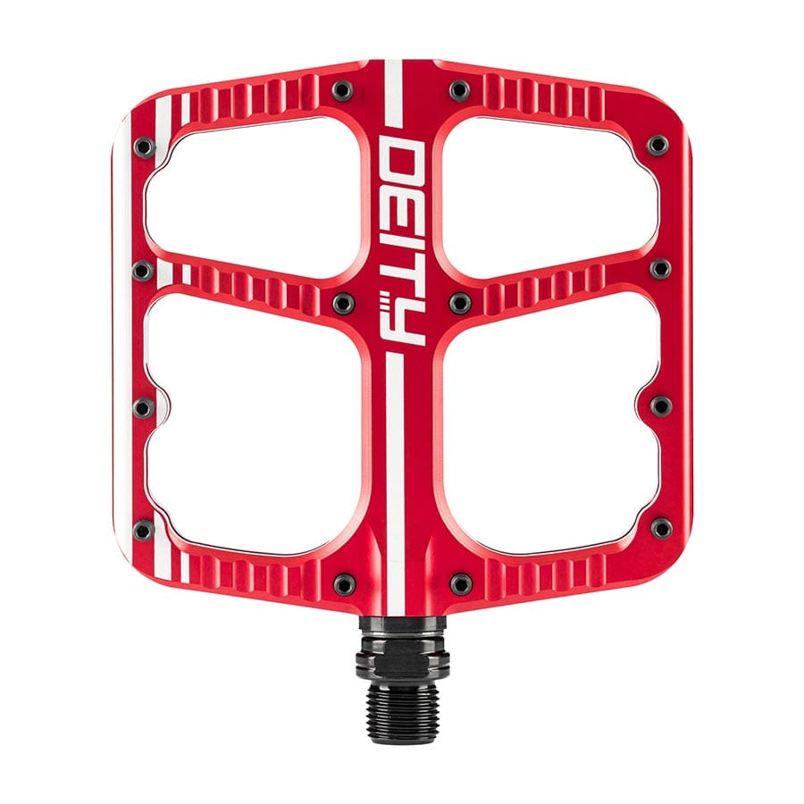 Deity Flat Trak Red, Pair Platform Pedals