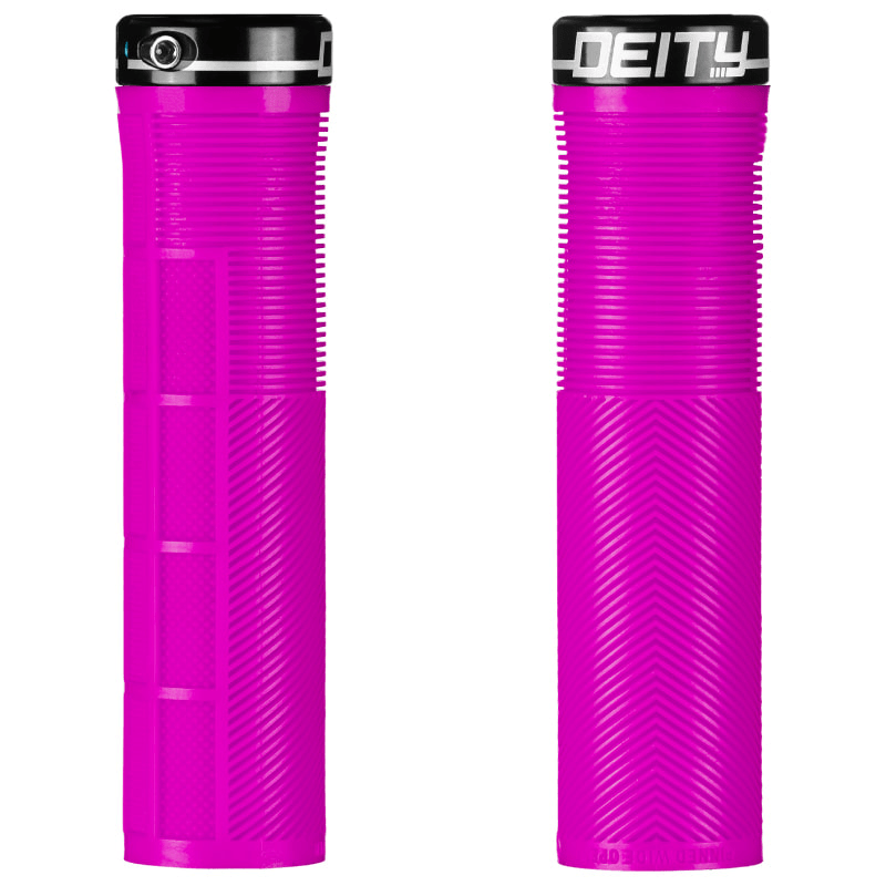 Deity Knuckleduster Grips Pink Parts - Handlebar Grips