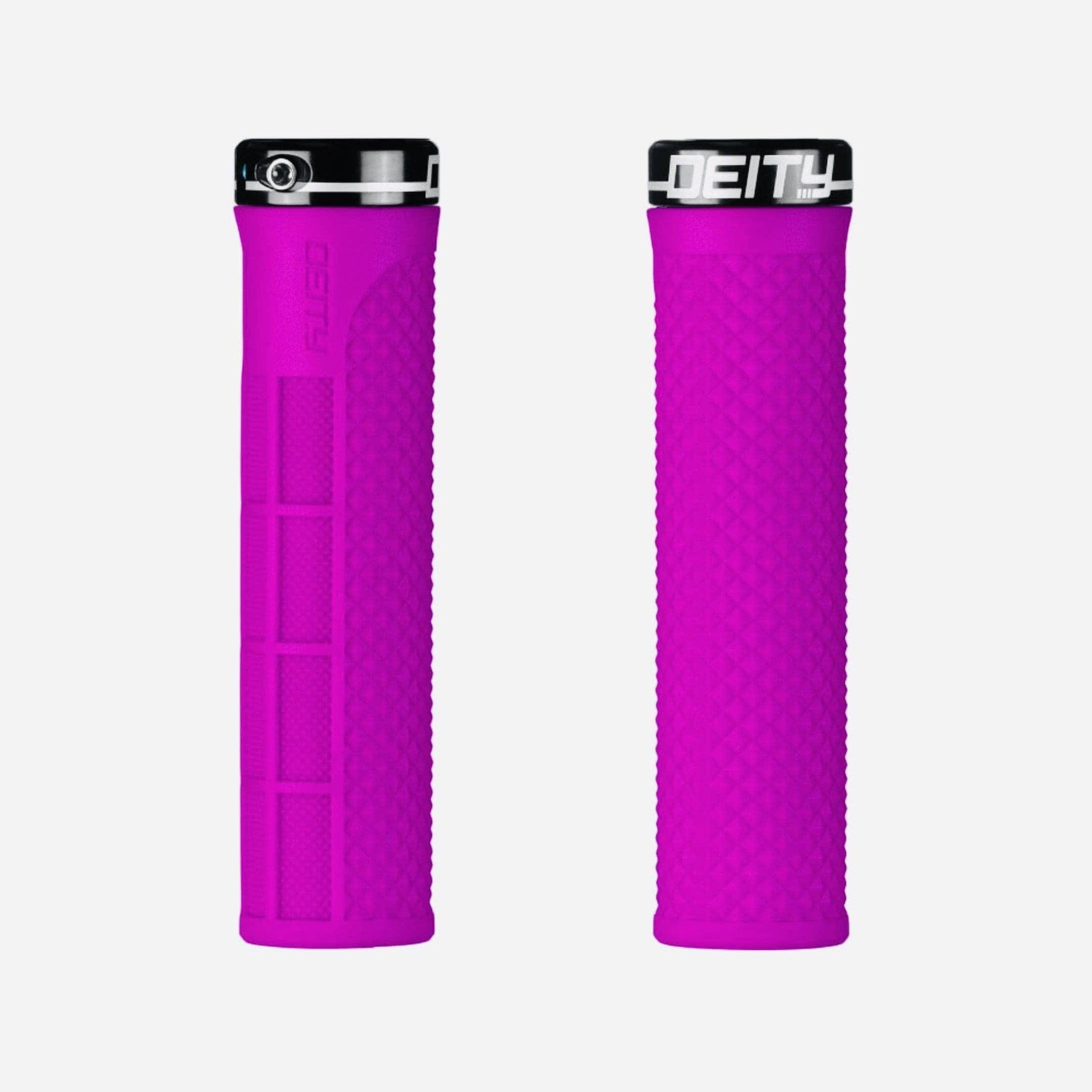 Deity Lockjaw Grips Pink Parts - Handlebar Grips