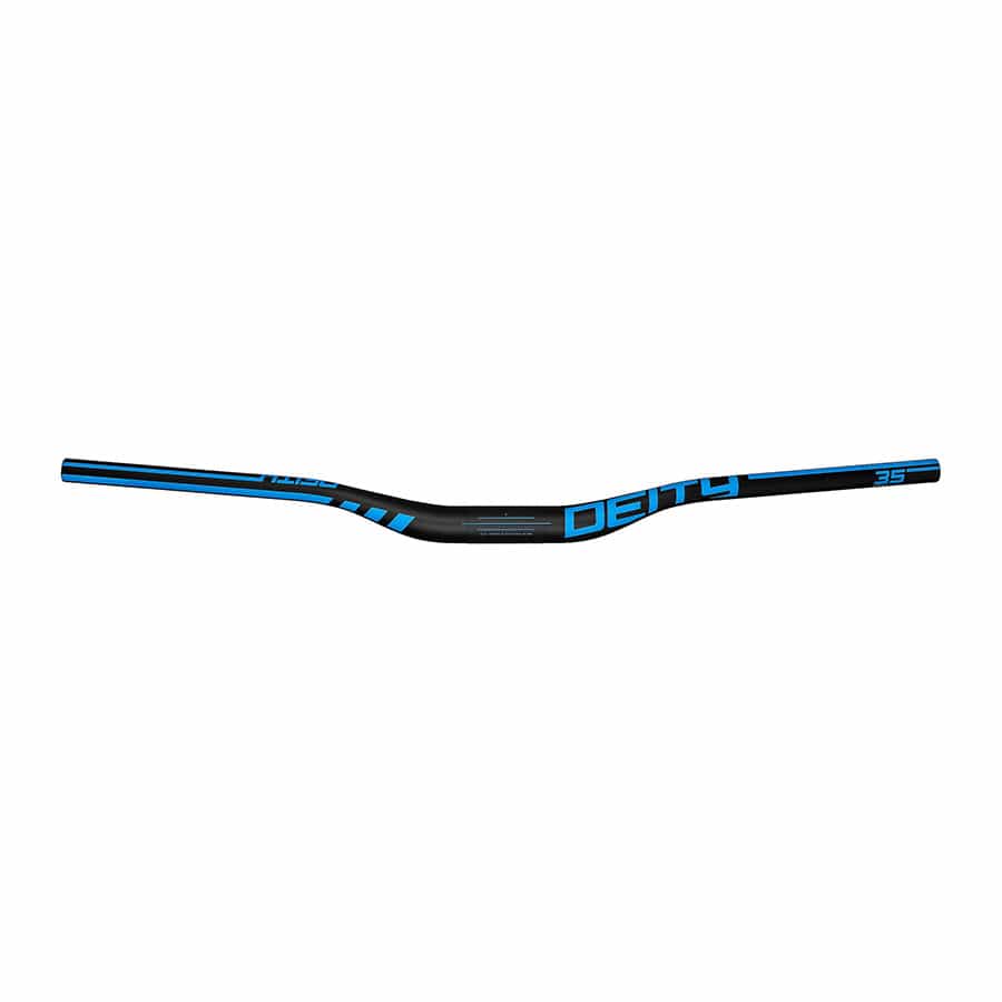 Deity Skywire Skywire 25, MTB Handlebar, Diameter: 35mm, 800mm, Rise: 25mm, Blue MTB Handlebars