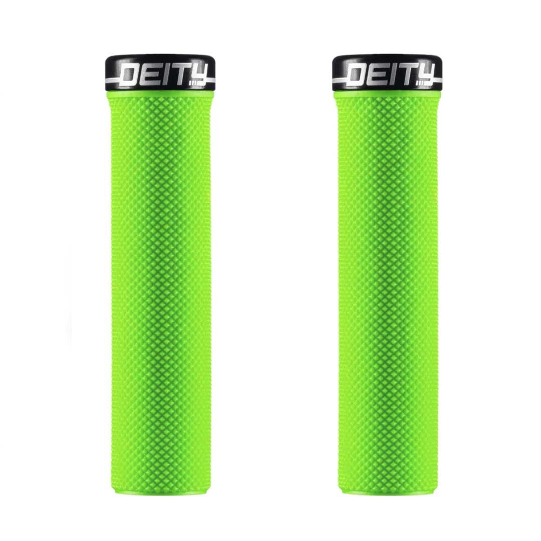 Deity Slimfit Grips Green / 132mm Parts - Handlebar Grips