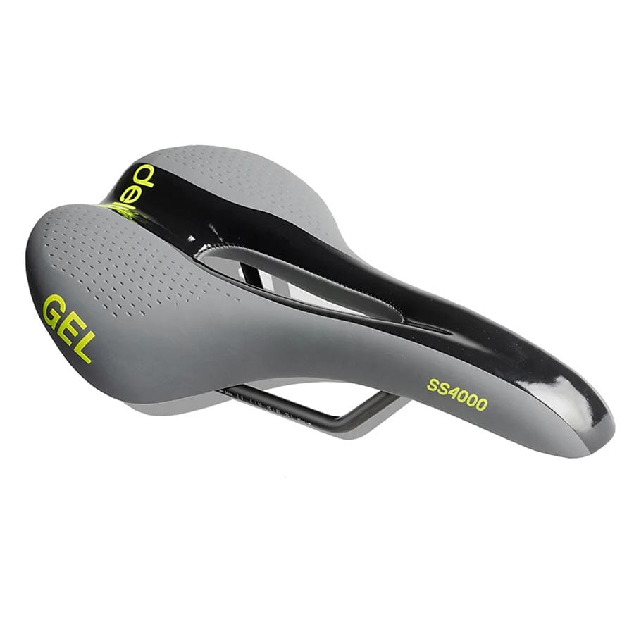 Delta Comfort Race Gel Delta, Comfort Race Gel, Saddle, 270 x 140mm, Unisex, 300g, Black/Grey Recreational and Commuter Saddles