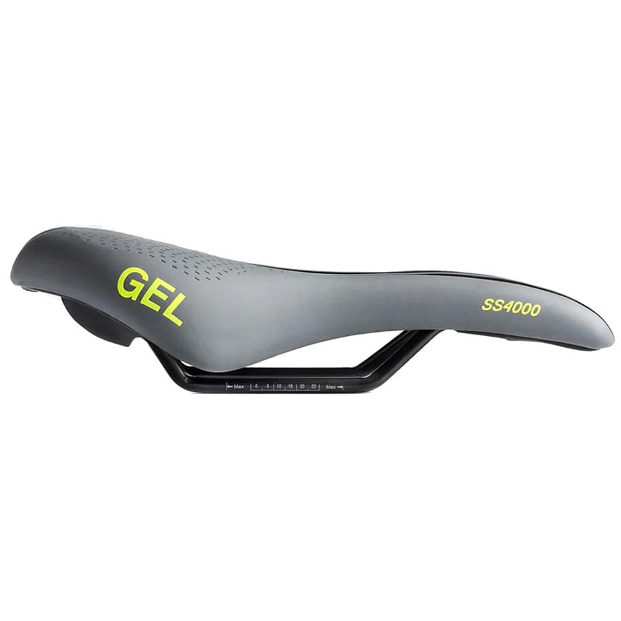 Delta Comfort Race Gel Delta, Comfort Race Gel, Saddle, 270 x 140mm, Unisex, 300g, Black/Grey Recreational and Commuter Saddles