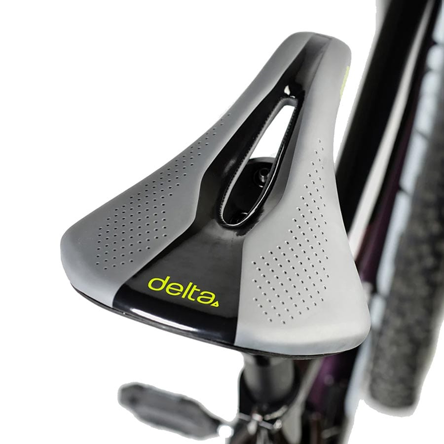 Delta Comfort Race Shorty Delta, Comfort Race Shorty, Saddle, 245 x 160mm, Unisex, 320g, Black/Grey Recreational and Commuter Saddles