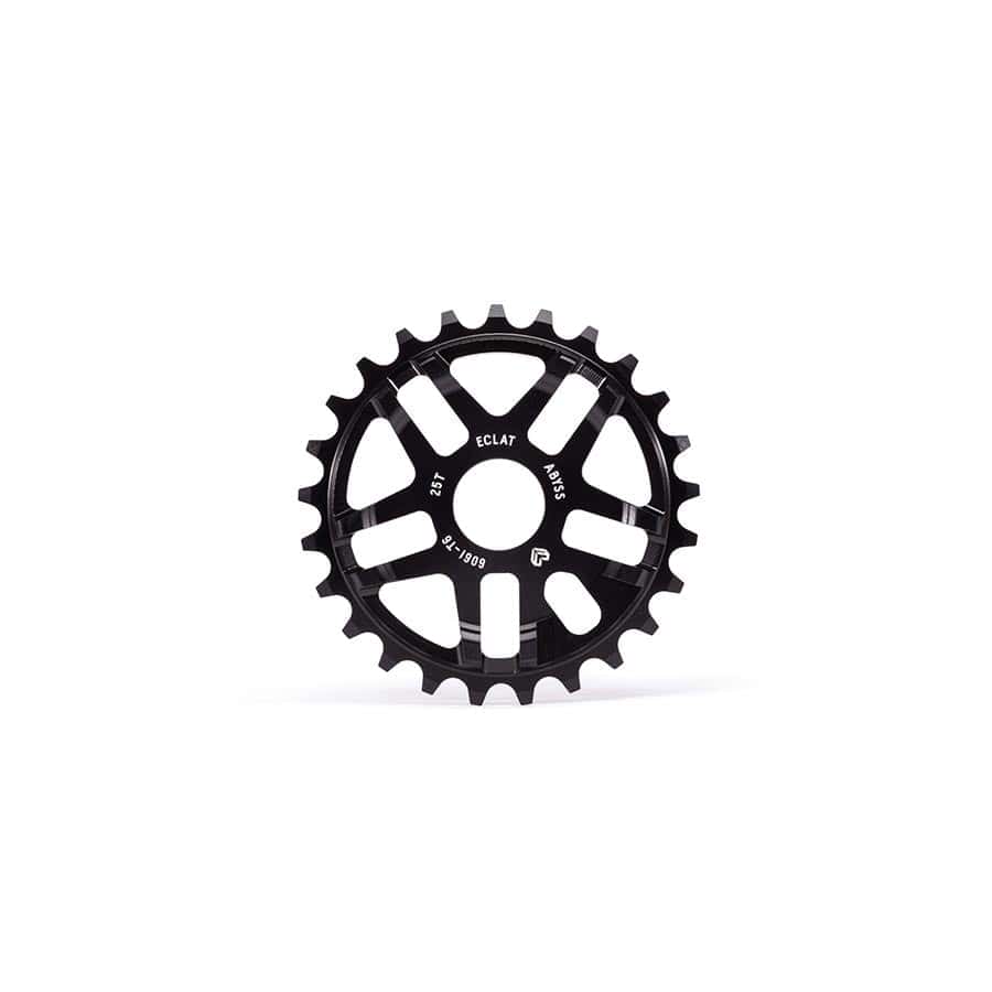 Eclat Abyss 25, 6061-T6 Aluminum, Black BMX Chainrings