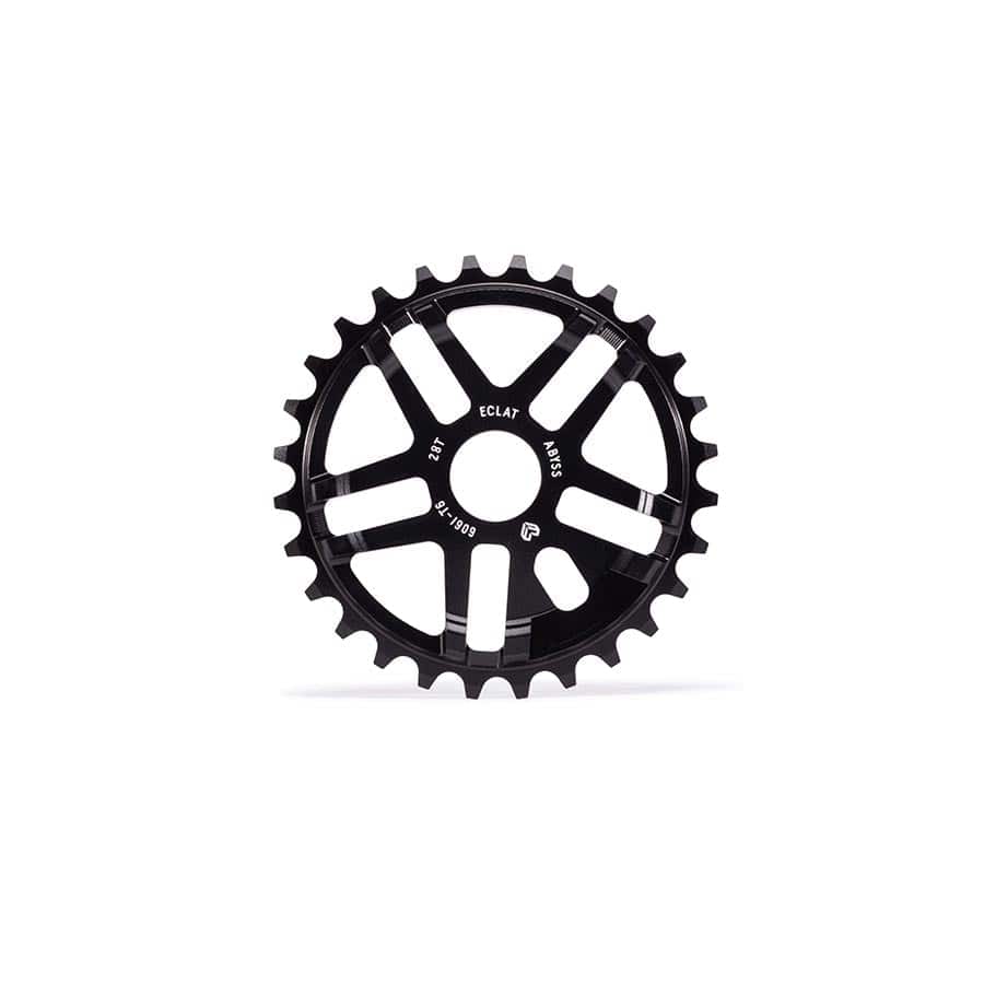 Eclat Abyss 28, 6061-T6 Aluminum, Black BMX Chainrings