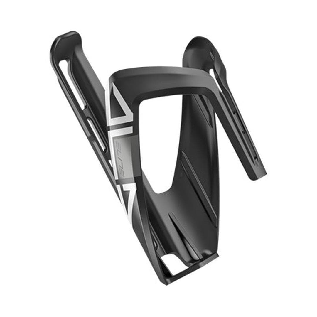 Elite Ala Composite Bottle Cage Matte Black/White Graphic Accessories - Bottle Cages