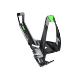 Elite Cannibal XC Composite Bottle Cage Gloss Black/Green Graphic Accessories - Bottle Cages