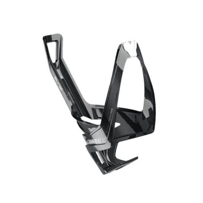 Elite Cannibal XC Composite Bottle Cage Gloss Black/White Graphic Accessories - Bottle Cages