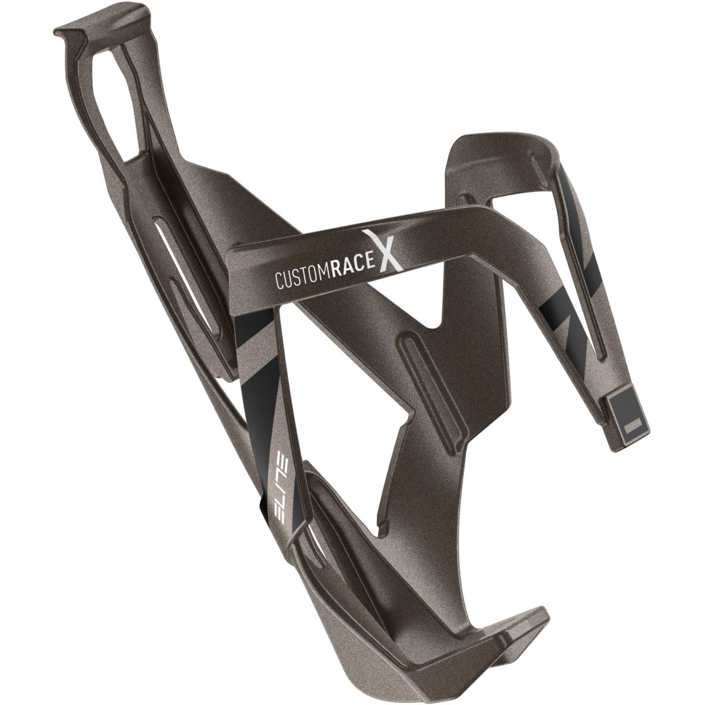 Elite Custom Race X Bottle Cage Titanium Black Accessories - Bottle Cages