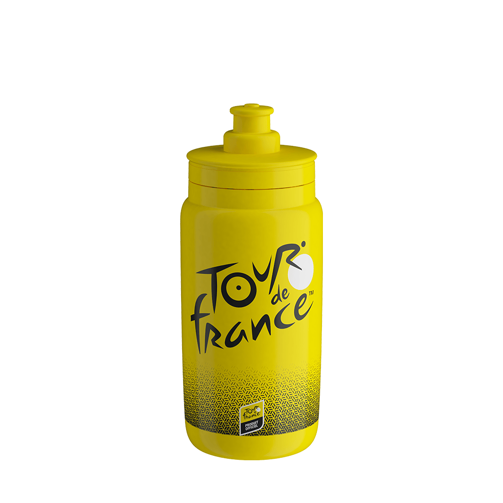 Elite Fly Tour de France Bottle 550mL Iconic Yellow Accessories - Bottles