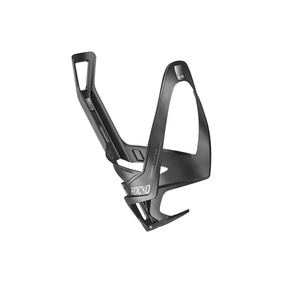 Elite Rocko Carbon Bottle Cage Matte Black/Black Graphic Accessories - Bottle Cages