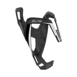 Elite Vico Carbon Bottle Cage Matte Black/White Graphic Accessories - Bottle Cages