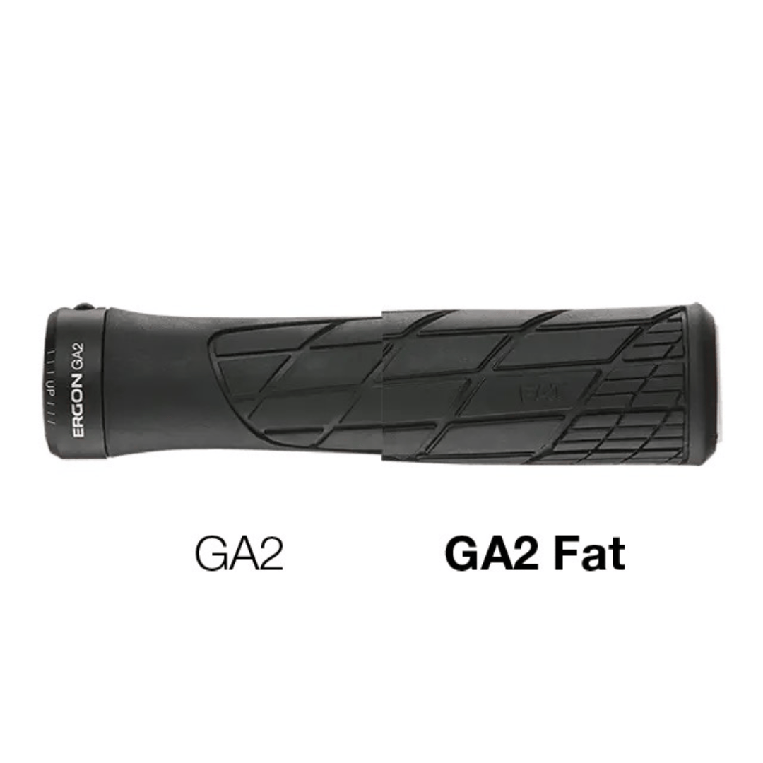 Ergon GA2 Fat Grips Black Parts - Handlebar Grips
