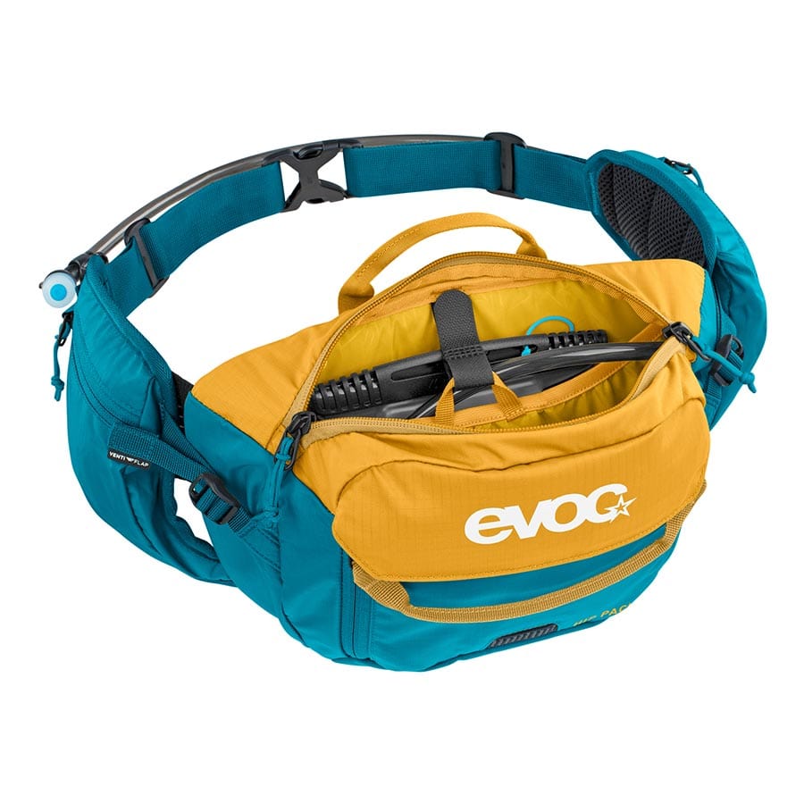 EVOC Hip Pack 3L + 1.5L Bladder EVOC, Hip Pack 3L + 1.5L Bladder, Hydration Bag, Volume: 3L, Bladder: Included (1.5L), Ocean Hip Packs