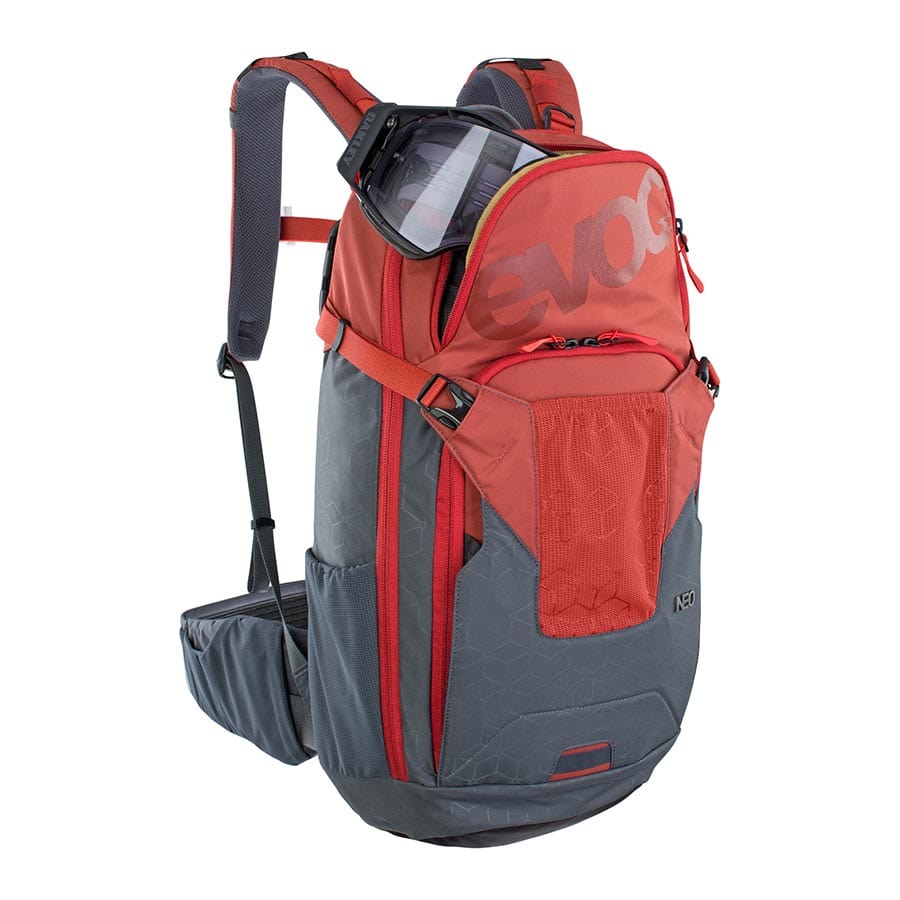 EVOC Neo Chili Red/Carbon grey, SM / SM Protector Backpacks