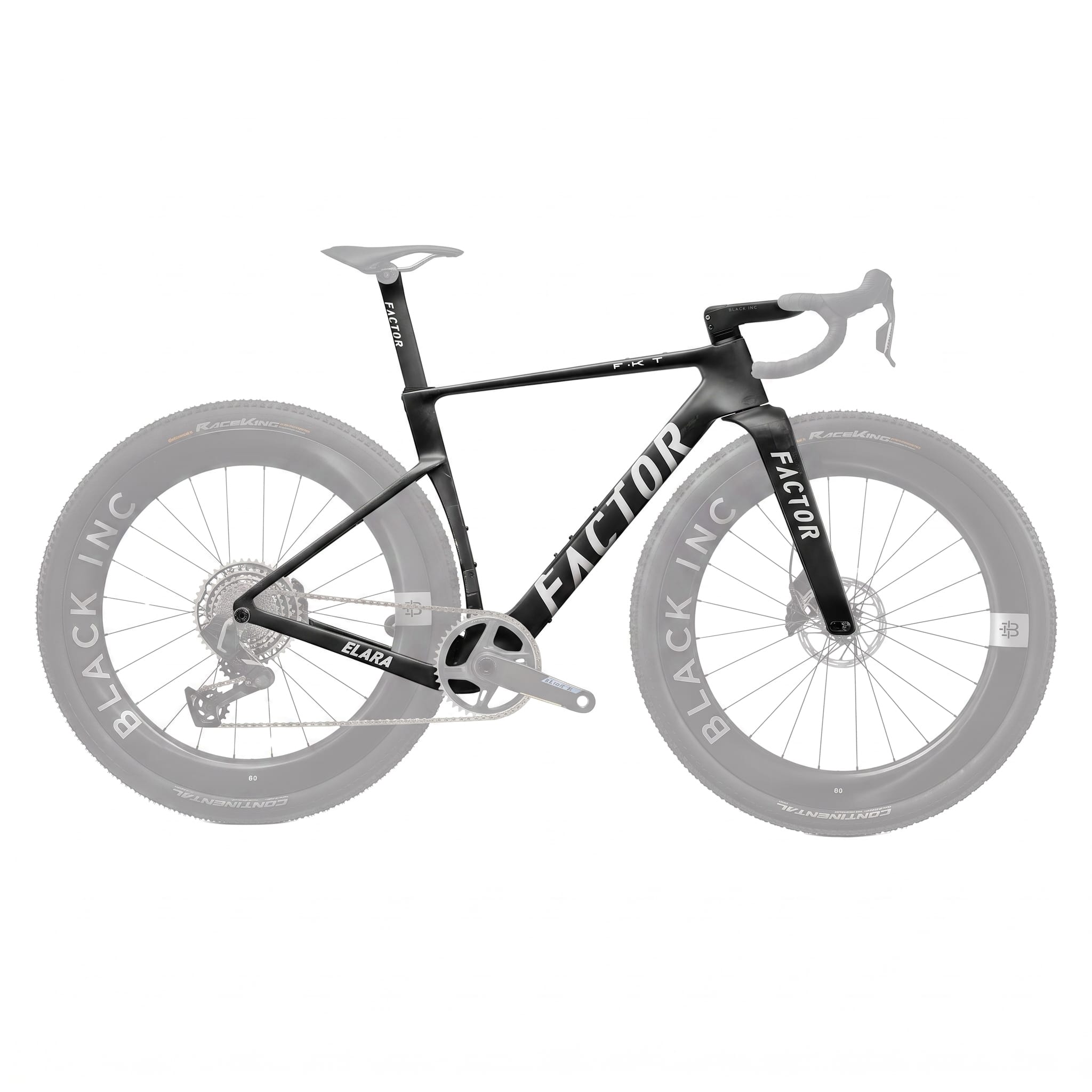 Factor ELARA Premium Frameset Matte Black / 49 Bikes - Frames - Gravel