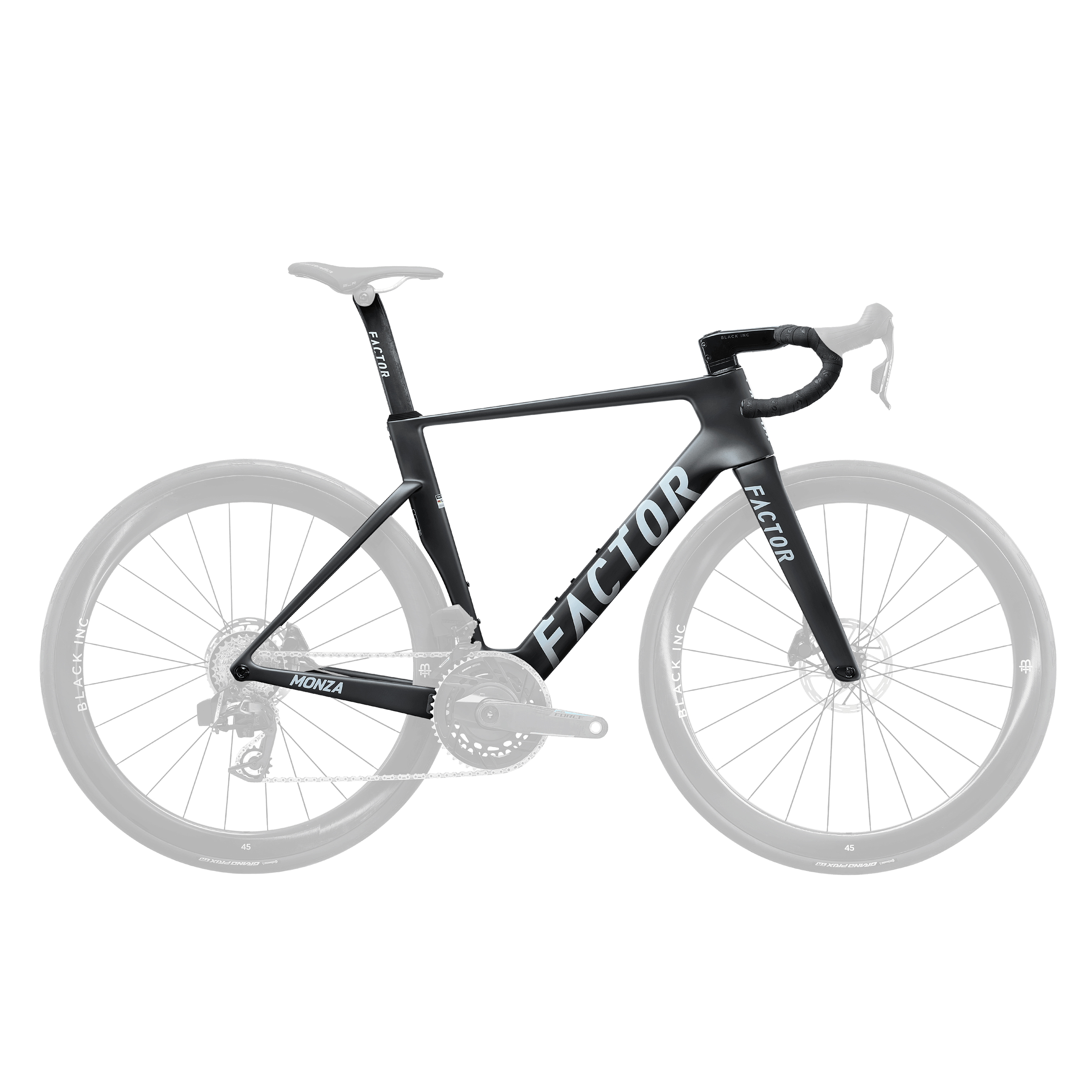 Factor MONZA Frameset Anodized Black / 49 Bikes - Frames - Road