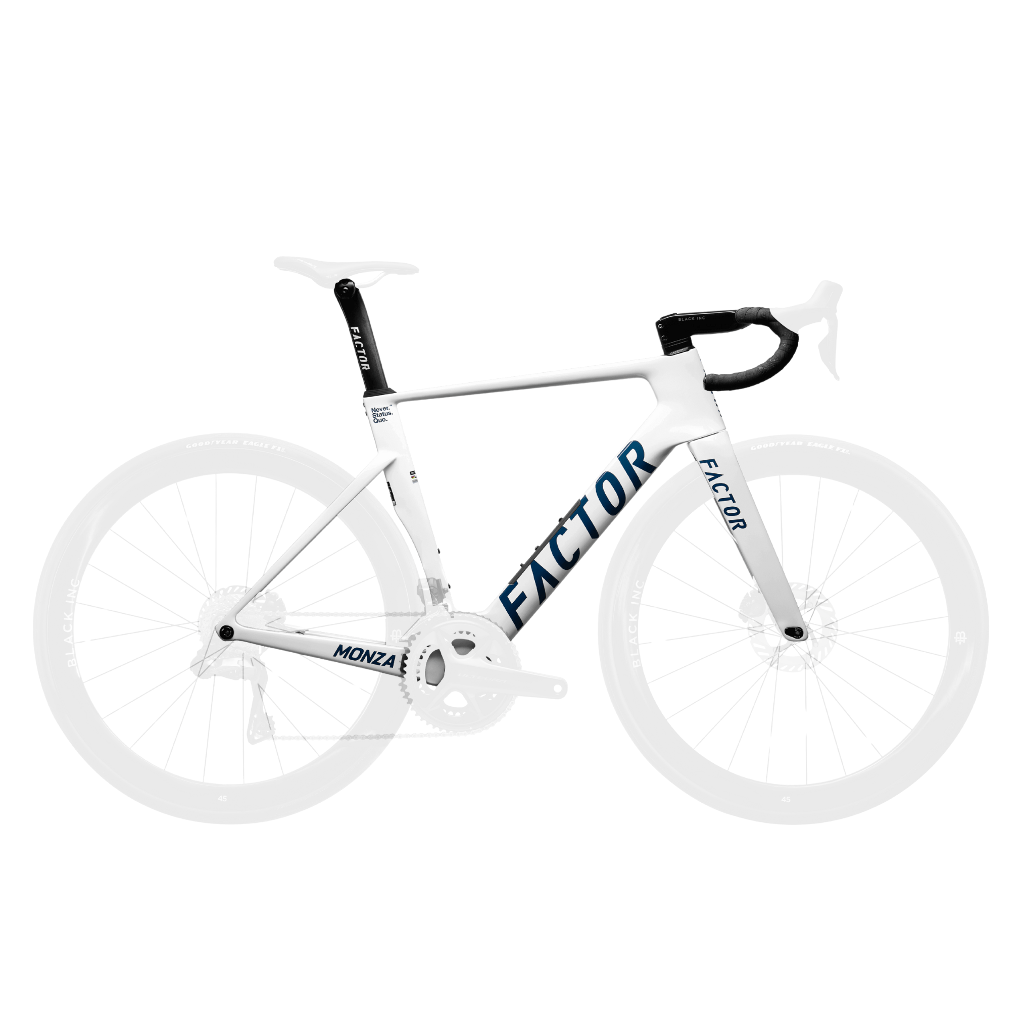 Factor Monza Frameset White / 45 Bikes - Frames - Road