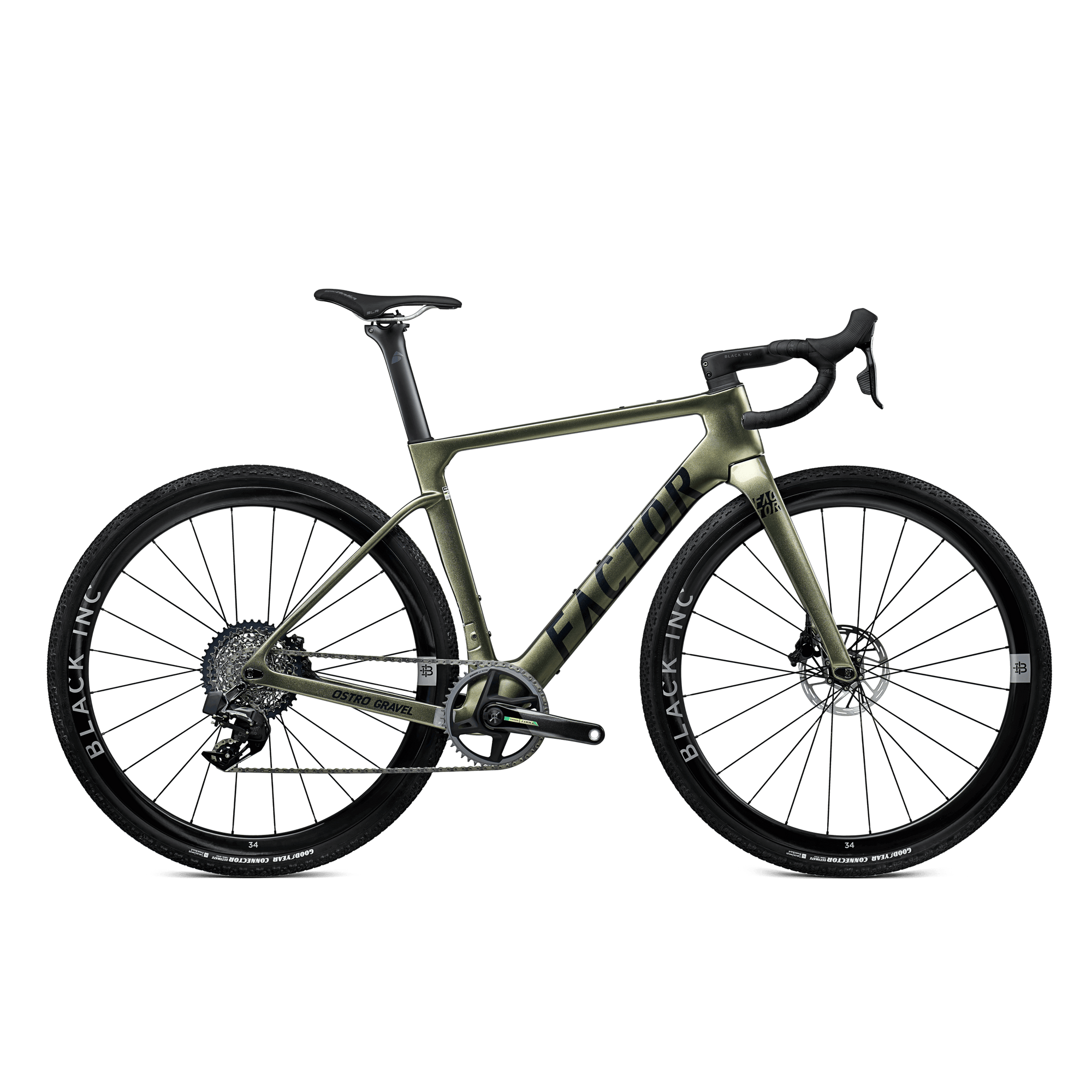 Factor OSTRO Gravel Force w/Power Meter Olive Green / 61cm Bikes - Gravel