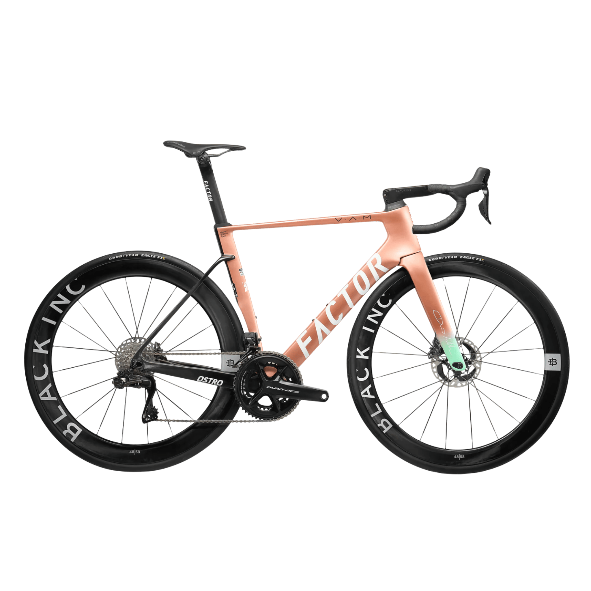 Factor OSTRO VAM 2.0 Force w/PM, Black Inc 45 David Millar / 45 Bikes - Road