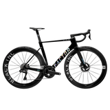 Factor OSTRO VAM 2.0 Force w/PM, Black Inc 45 Gloss Chrome / 45 Bikes - Road