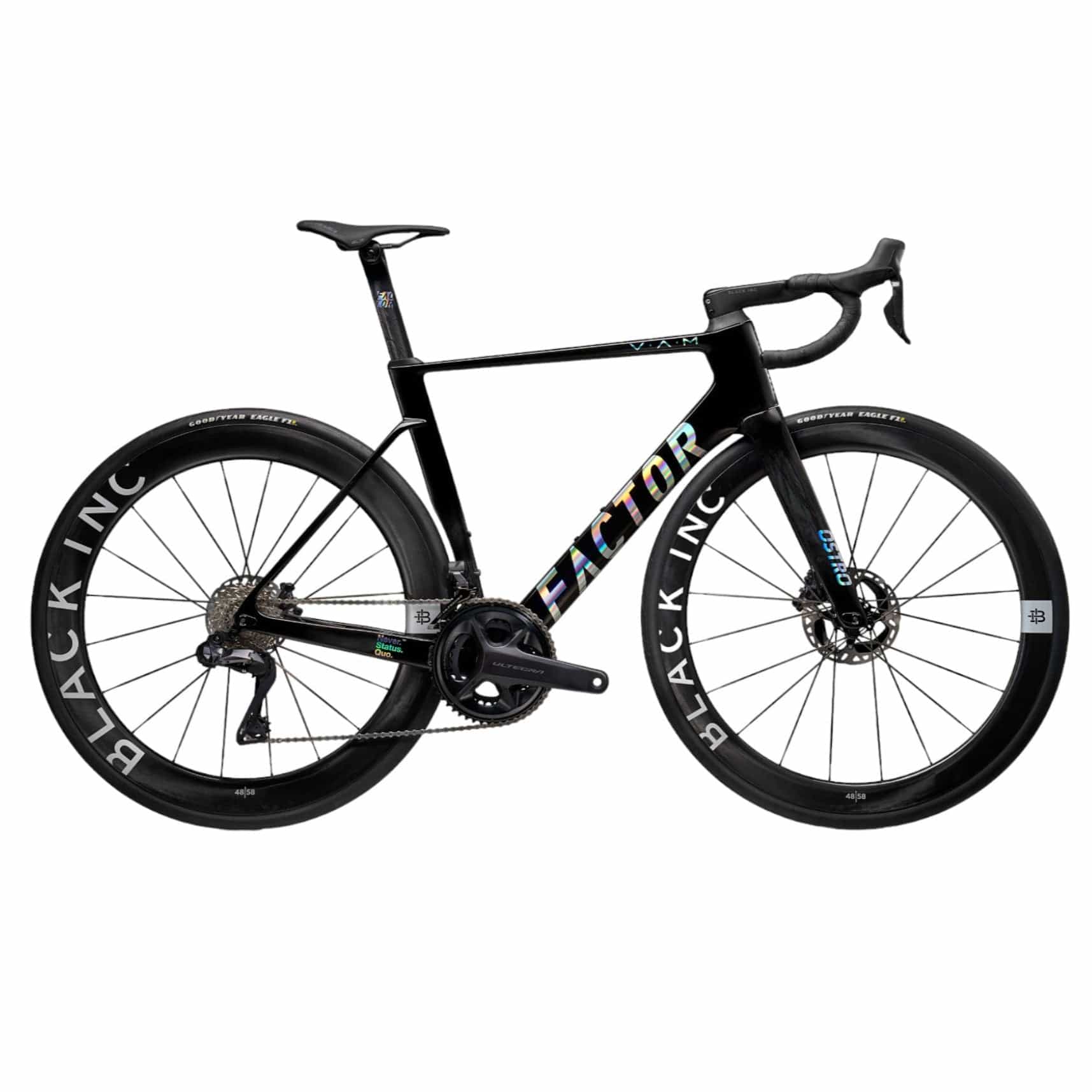 Factor OSTRO VAM 2.0 Force w/Power Meter/Black Inc 48/58 Gloss Chrome / 45cm Bikes - Road