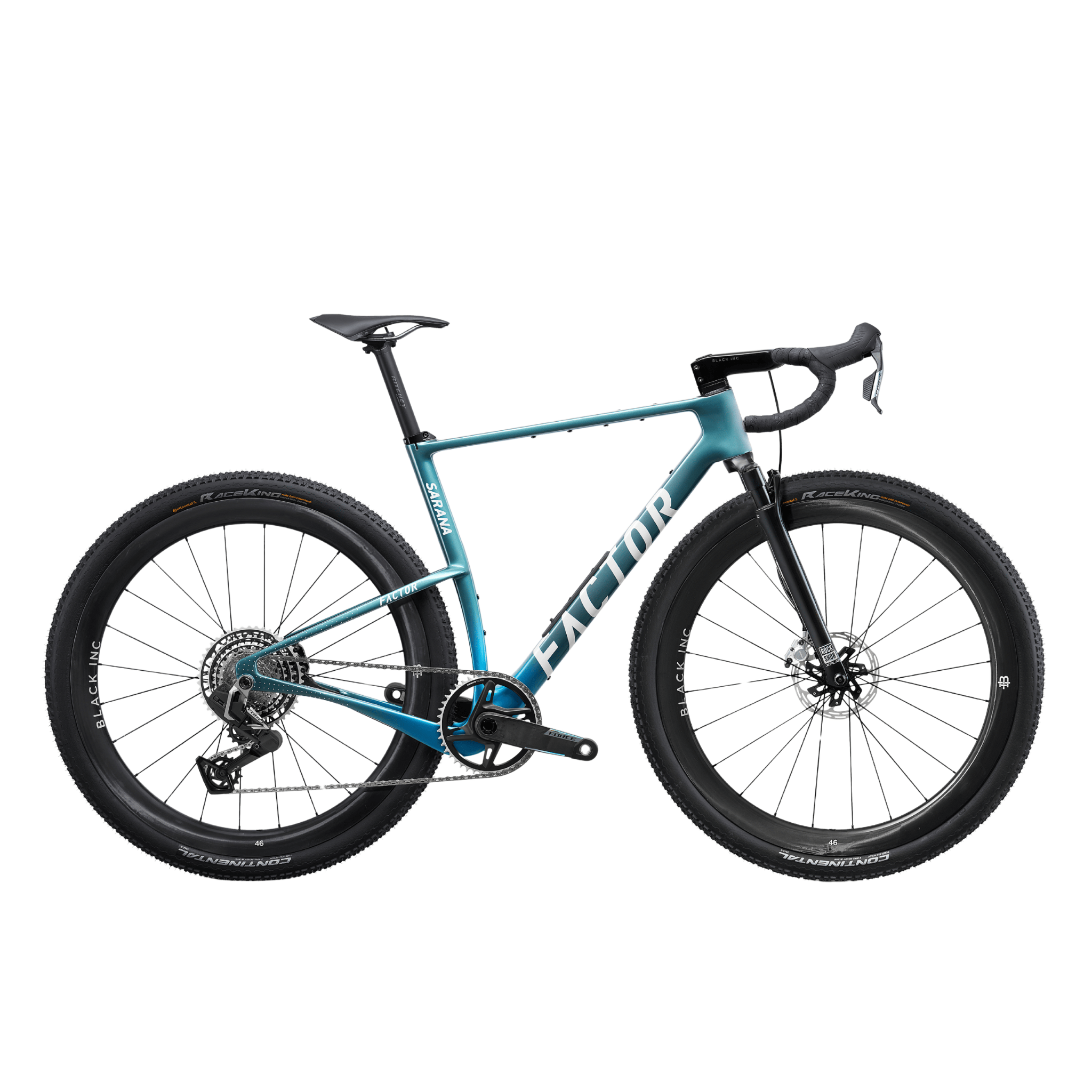 Factor Sarana Suspension Force XPLR With Powermeter Cyan Blue / 54 Bikes - Gravel