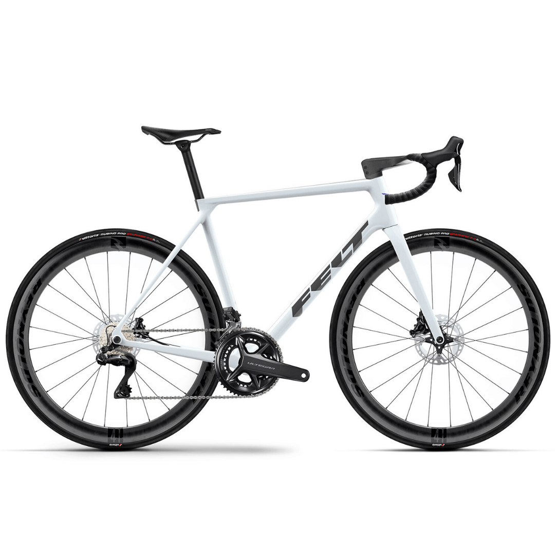 Felt FR Advanced Ultegra Di2 12spd Lightning White/Felt Black / 43 Bikes - Road