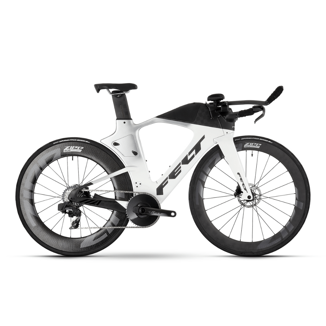 Felt IA FRD 2.0 Ultimate Force eTap AXS Silver Glitter – White Fade / 48 Bikes - Triathlon