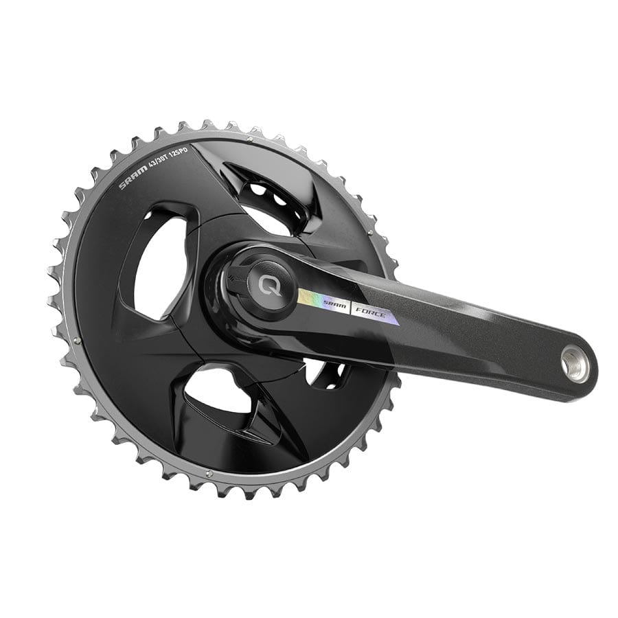 Force D2 2x Wide Power Meter SRAM, Force D2 2x Wide, Power Meter Crankset, Speed: 12, Spindle: 28.99mm, BCD: Direct Mount, 43/30, DUB, 167.5mm, Black, Road Disc Power Meter Cranksets