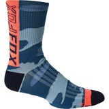 Fox Racing 6" Ranger Sock Blue Camo / S/M Apparel - Clothing - Socks