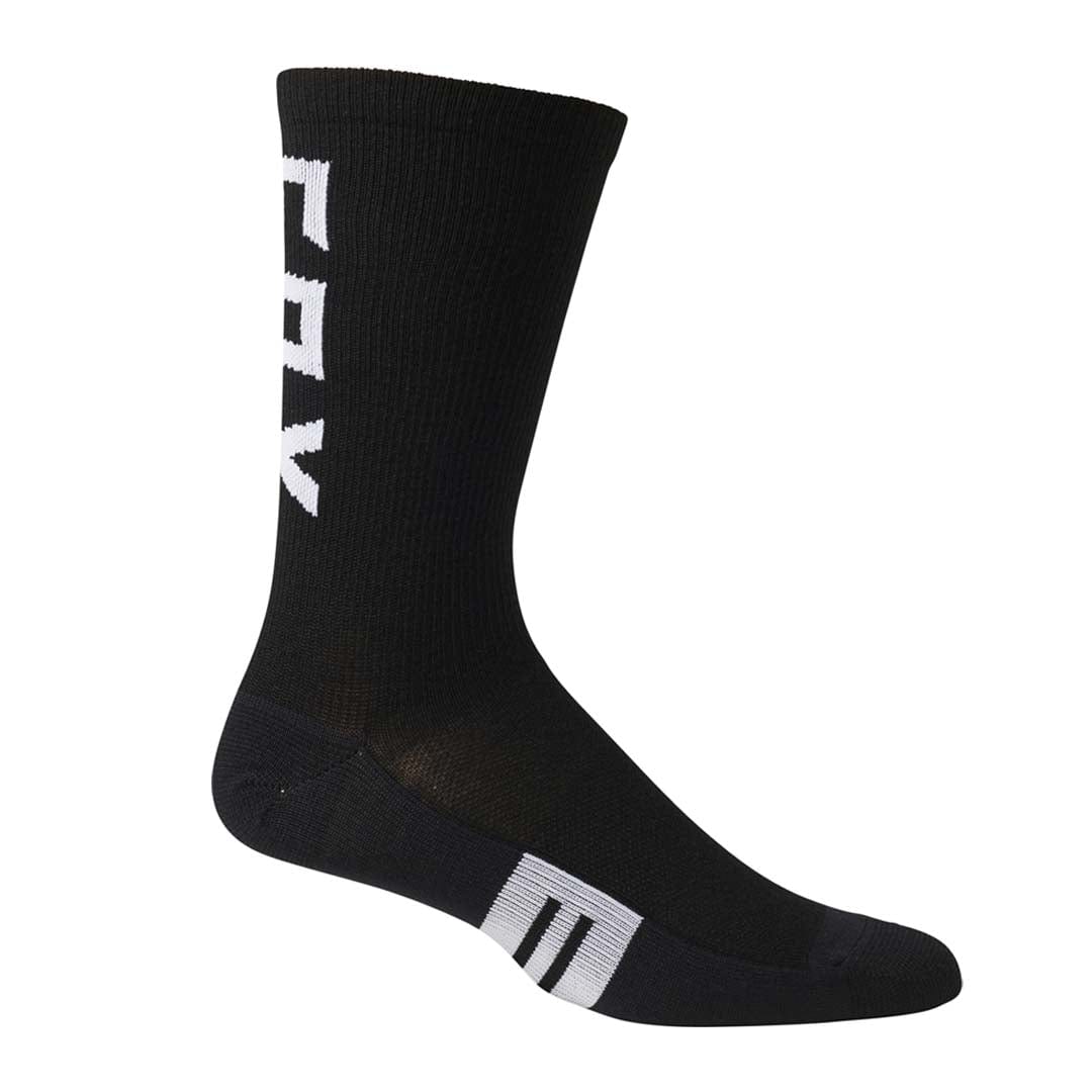 Fox Racing 8" Flexair Merino Sock Black / S/M Apparel - Clothing - Socks