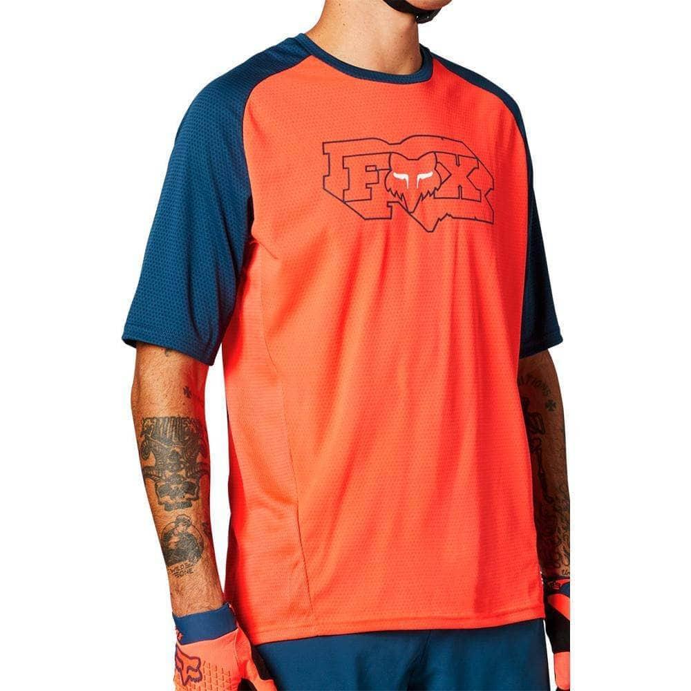 Fox Racing Defend SS Jersey Atomic Punch / S Apparel - Clothing - Men's Jerseys - Mountain