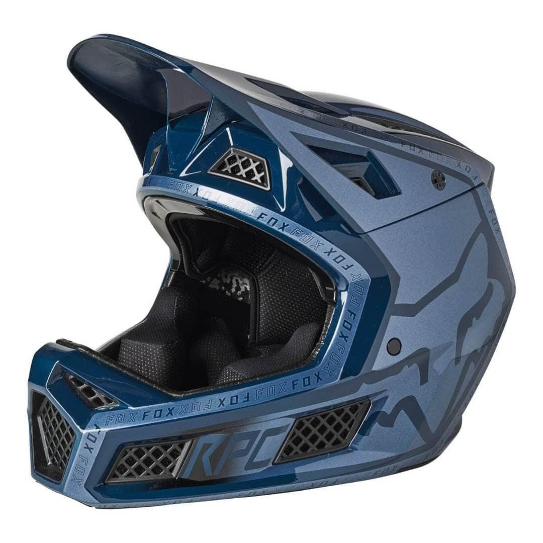 Fox Racing Rampage Pro Carbon Helmet Mips Repeater Dark Indigo / S Apparel - Apparel Accessories - Helmets - Mountain - Full Face