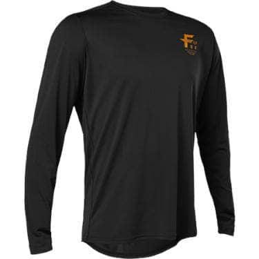 Fox Racing Ranger Big F LS Jersey Black / S Apparel - Clothing - Men's Jerseys - Mountain