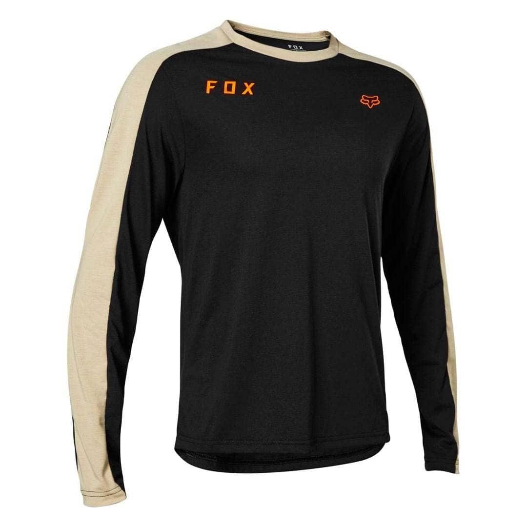 Fox Racing Ranger DRIRELEASE Mid LS Jersey Slide Black / S Apparel - Clothing - Men's Jerseys - Mountain