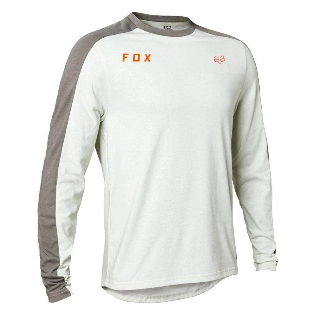 Fox Racing Ranger DRIRELEASE Mid LS Jersey Slide Light Grey / S Apparel - Clothing - Men's Jerseys - Mountain