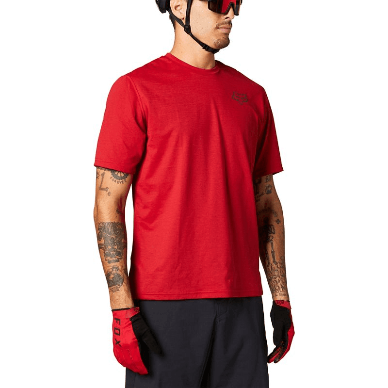 Fox Racing Ranger Powerdry SS Jersey Chili / Small Apparel - Clothing - Men's Jerseys - Mountain