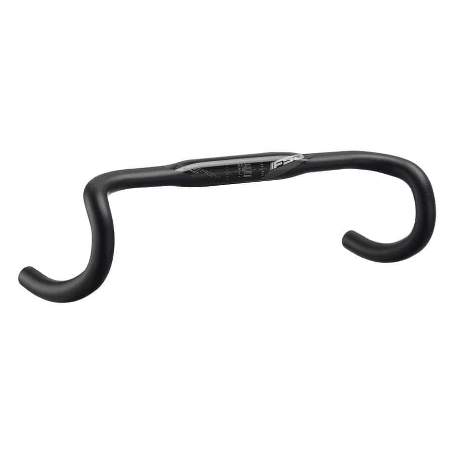 FSA Energy SCR 40mm, Drop: 125mm, Reach: 80mm, Black Road / Drop Handlebars