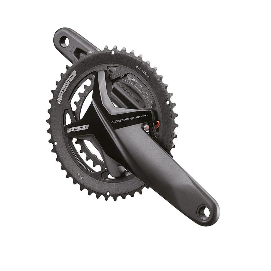 FSA Gossamer Pro FSA, Gossamer Pro, Crankset, Speed: 10/11, Spindle: 30mm, BCD: 110, 34/50, 30mm, 172.5mm, Black, Road, Set Road / Track Cranksets