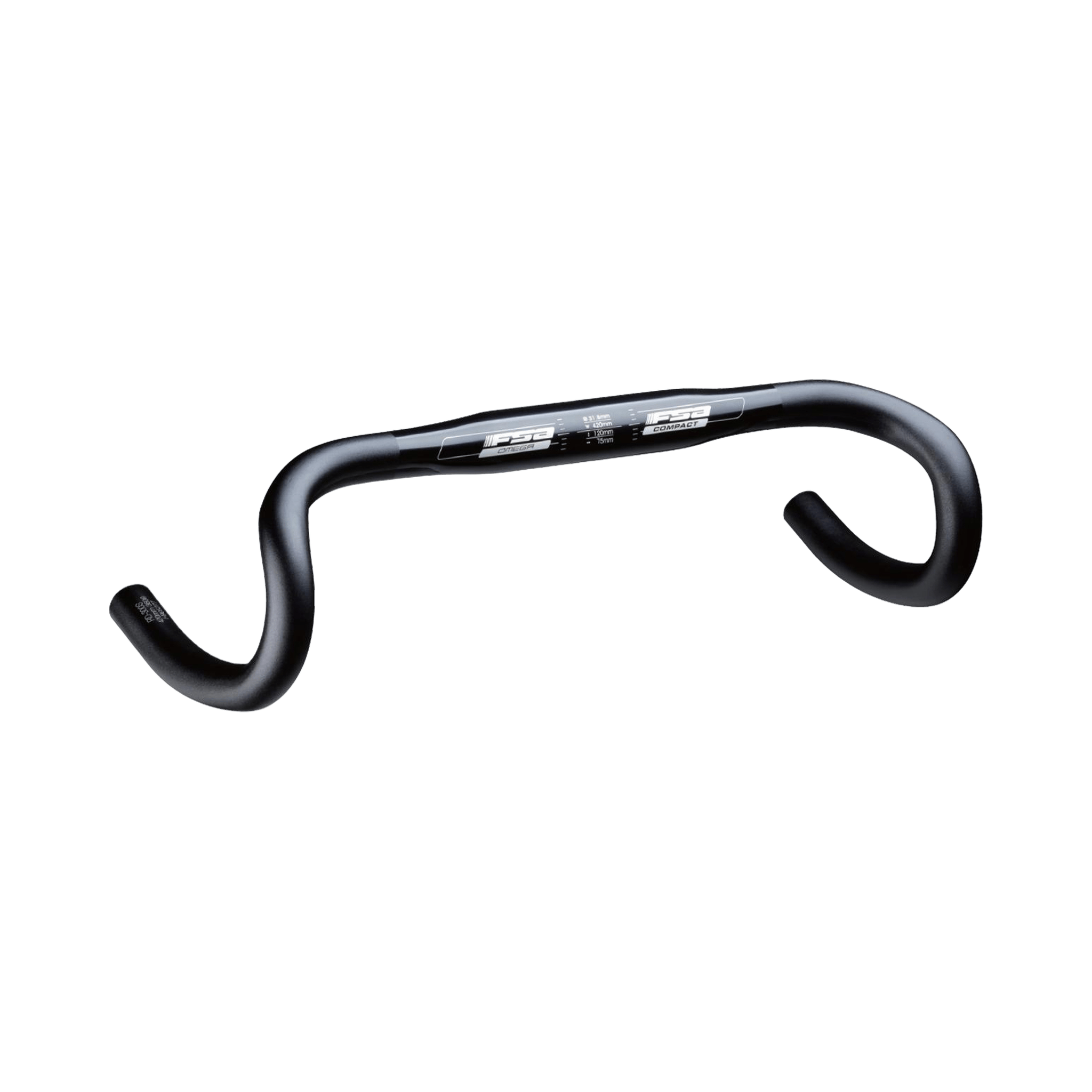 FSA Omega Compact Drop Handlebar 38cm Parts - Handlebars - Drop