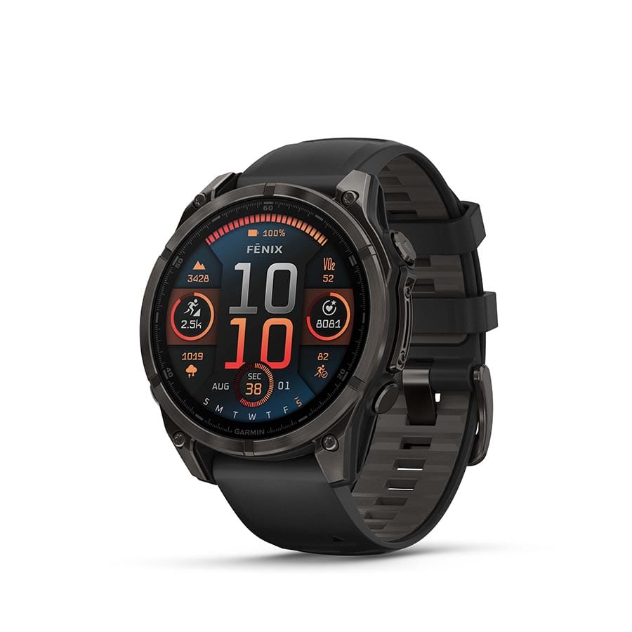 Garmin fenix 8 AMOLED Sapphire 47mm Grey, Wristband: Black/ Pebble Gray - Silicone Watches