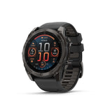 Garmin fenix 8 AMOLED Sapphire 51mm Grey, Wristband: Black/ Pebble Gray - Silicone Watches