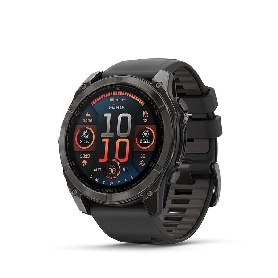 Garmin fenix 8 AMOLED Sapphire 51mm Grey, Wristband: Black/ Pebble Gray - Silicone Watches