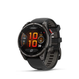 Garmin fenix 8 Pro 47 mm, AMOLED Sap. Black/ Pebble Gray - Silicone Watches
