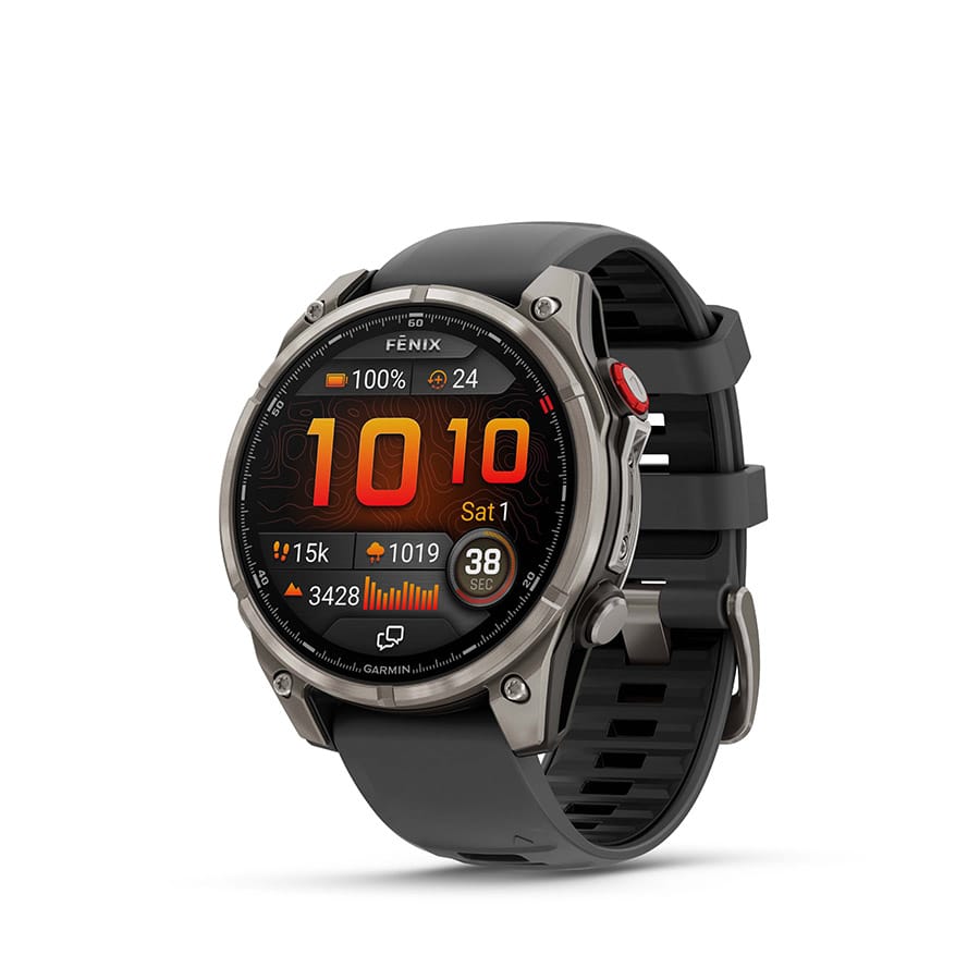 Garmin fenix 8 Pro 47 mm, AMOLED Sap. Black - Silicone Watches