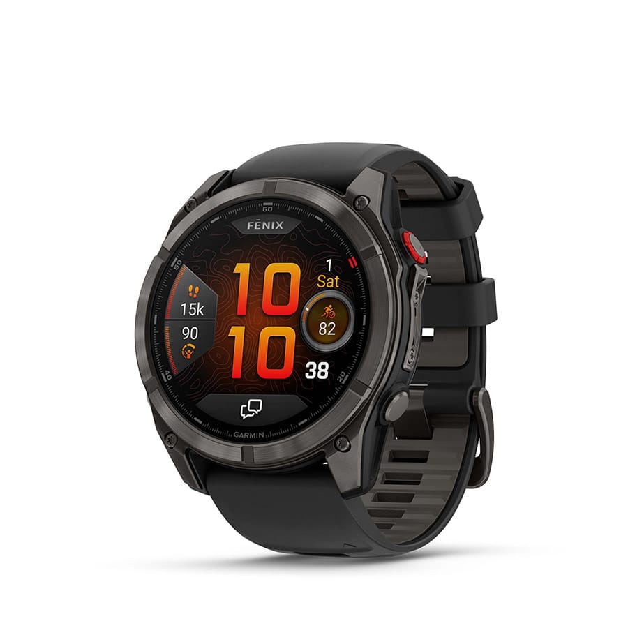 Garmin fenix 8 Pro 51 mm, AMOLED Sap. Black/ Pebble Gray - Silicone Watches