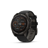 Garmin fenix 8 Solar Sapphire 47mm Grey, Wristband: Black/ Pebble Gray - Silicone Watches